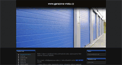 Desktop Screenshot of garazova-vrata.cz